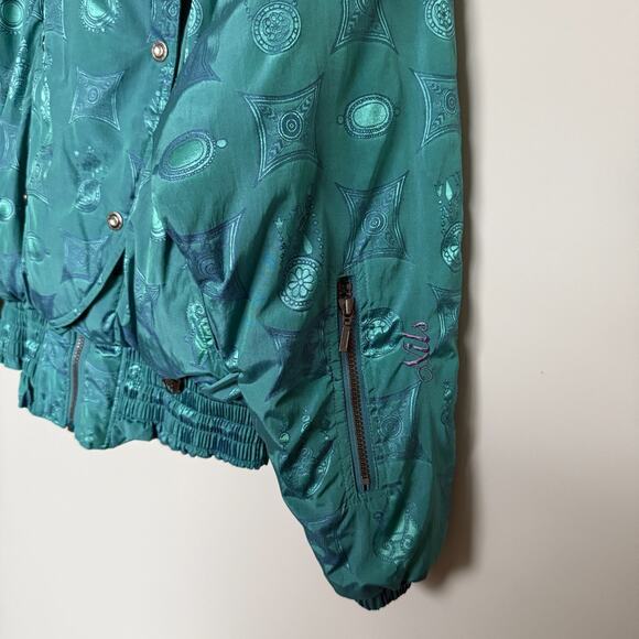 Vintage Nils Womens Ski Puffer Jacket 12 Blue 90s Y2K Retro Nostalgia Outdoor - Picture 4 of 12